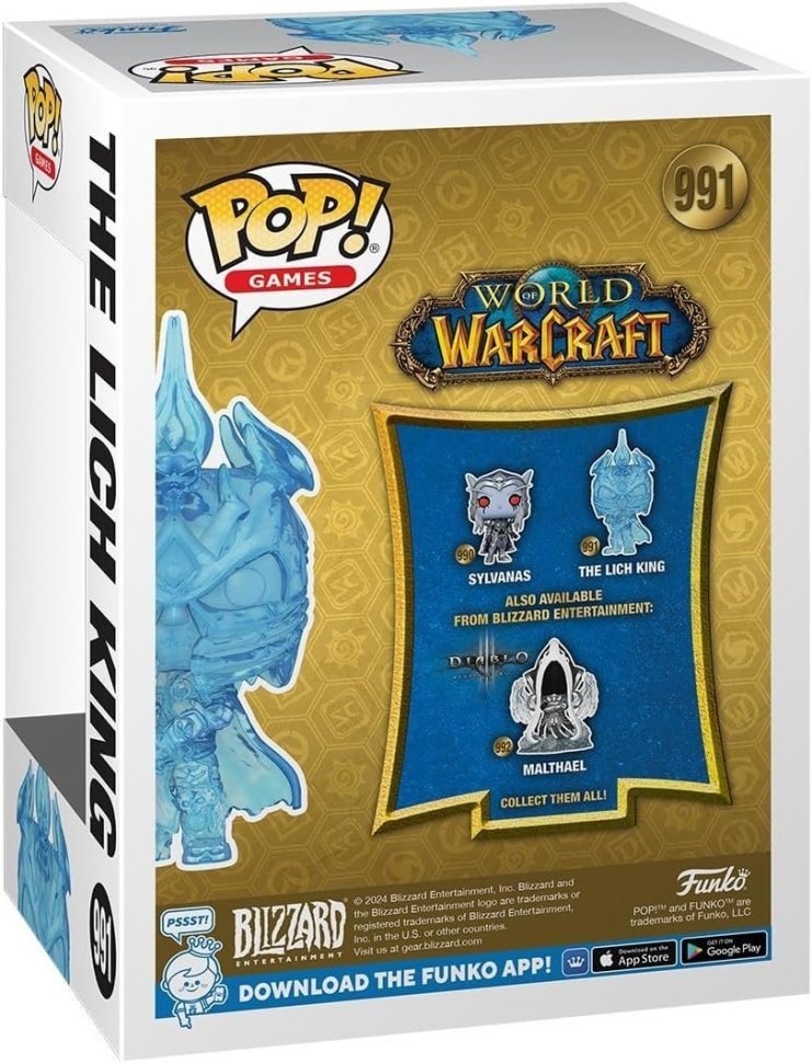 Фігурка Funko World of Warcraft The Lich King Arthas Фанко Варкрафт Король Ліч Артас 991 