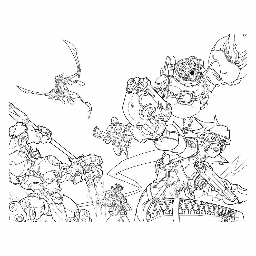Розфарбування Overwatch Coloring Book 