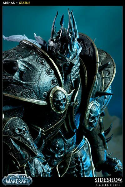 World of Warcraft Arthas Menethil the Lich King Polystone Statue Sideshow 