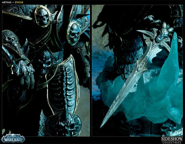 World of Warcraft Arthas Menethil the Lich King Polystone Statue Sideshow 