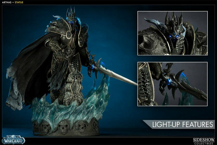 World of Warcraft Arthas Menethil the Lich King Polystone Statue Sideshow 