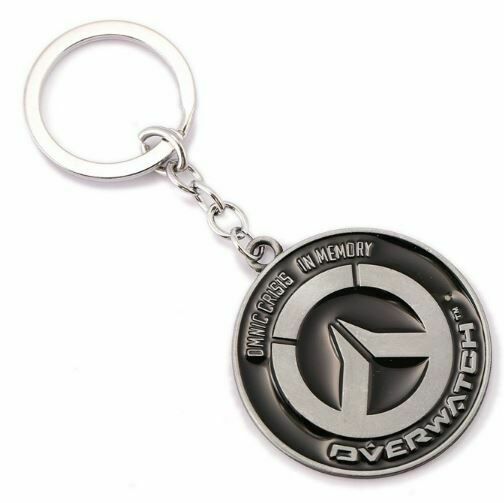 Брелок Overwatch Keychain - Metal Blizzard silver 