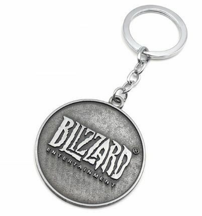 Брелок Overwatch Keychain - Metal Blizzard silver 