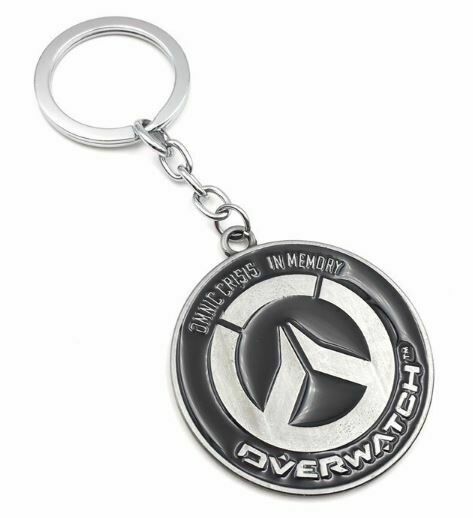 Брелок Overwatch Keychain - Metal Blizzard silver 
